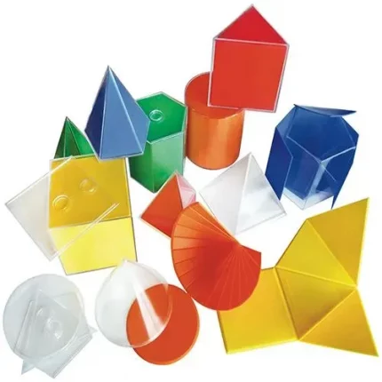 Folding Plastic Geometric Shapes 8pcs